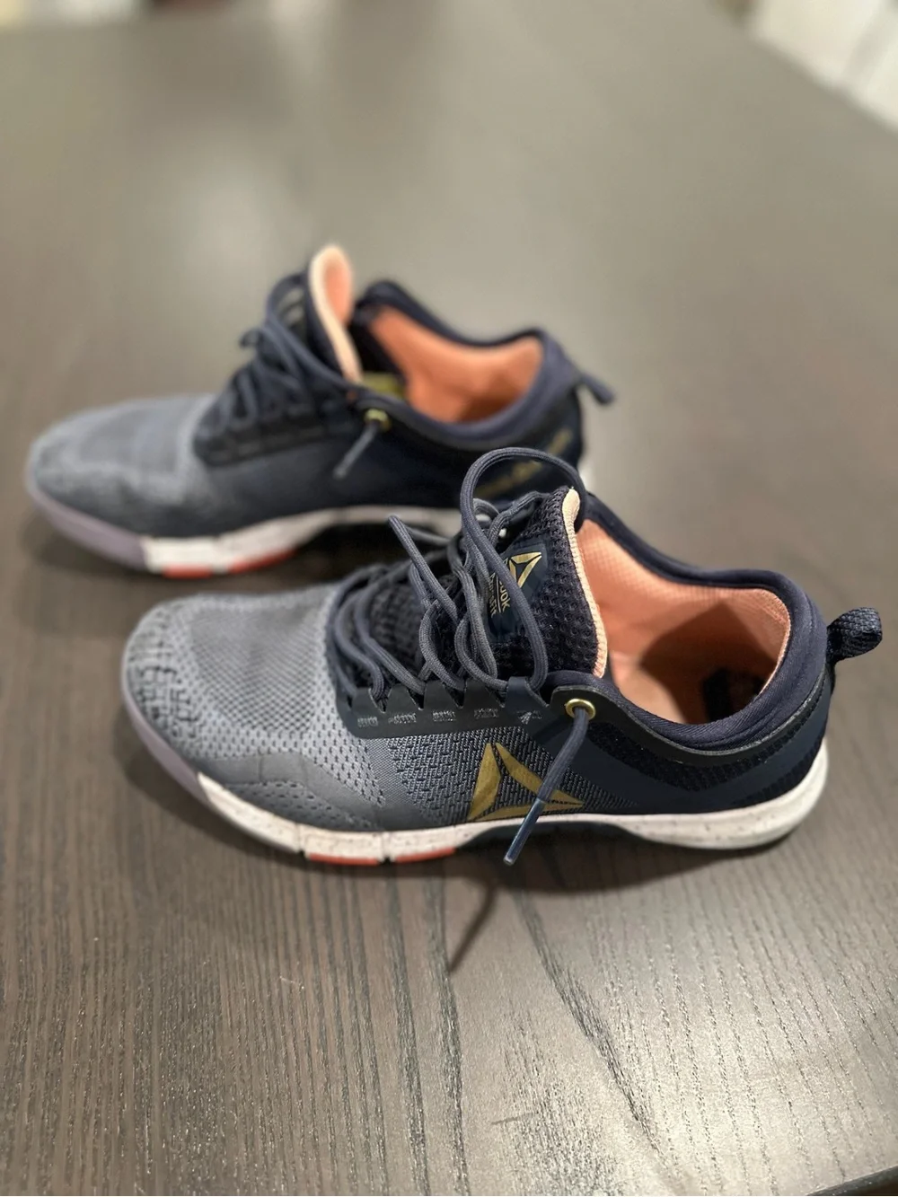 Reebok Nanos - Navy and Peach CrossFit Training Shoes